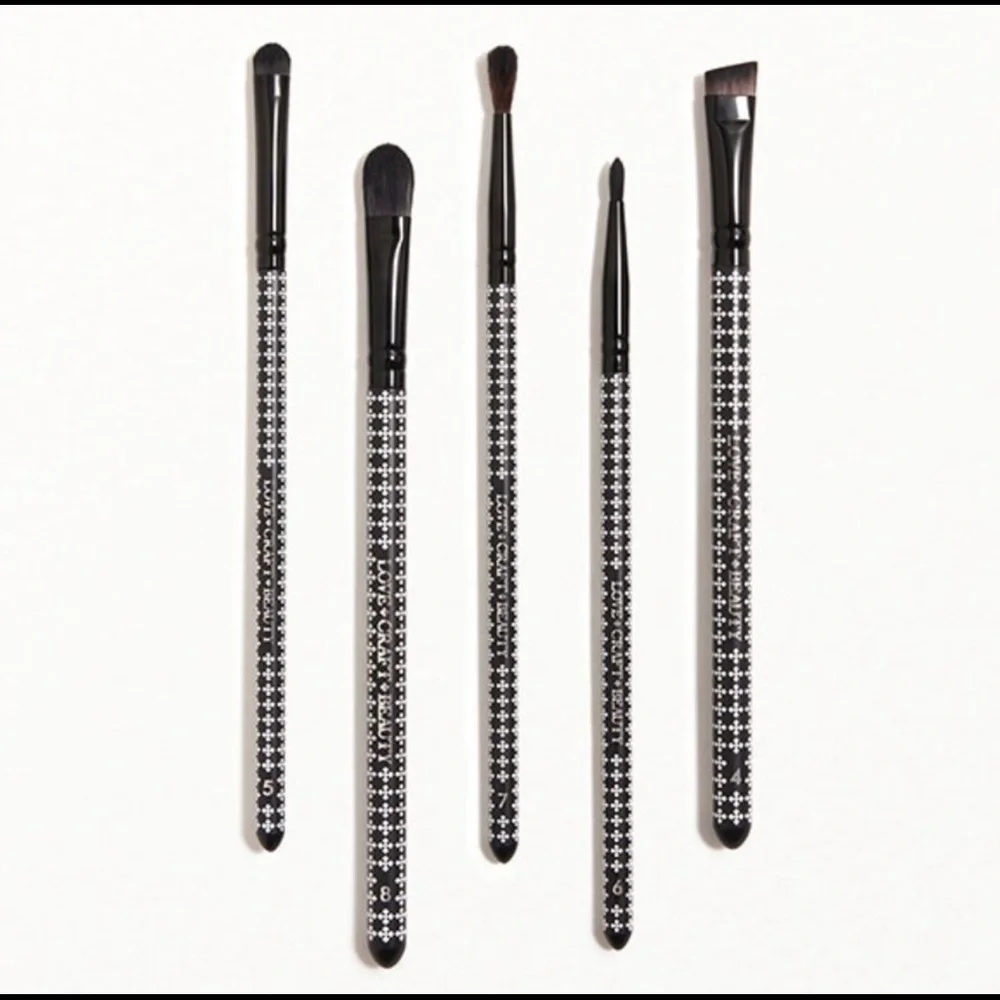 LOVE+CRAFT+BEAUTY Detailer Eye Brush Set, Full Sized, New in Package, $55 MSRP